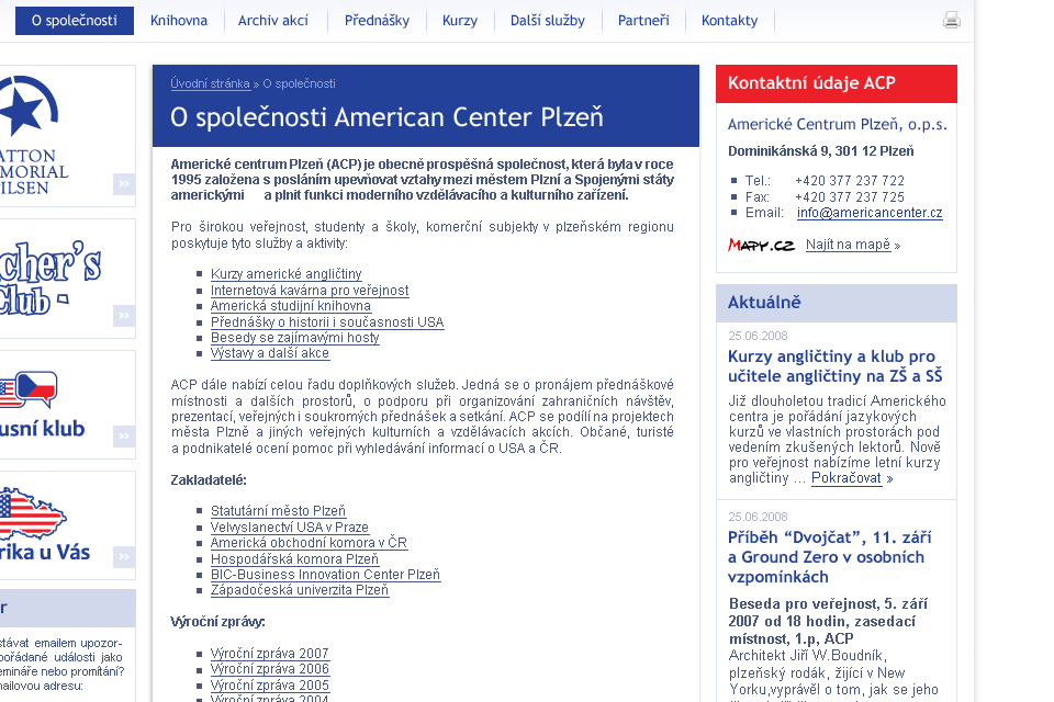 American Center Pilsen - Web Design - About