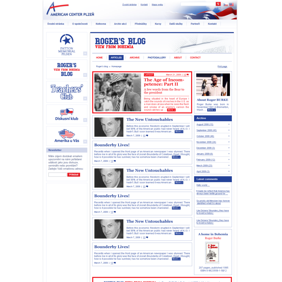 American Center Pilsen - Web Design - Roger's Blog