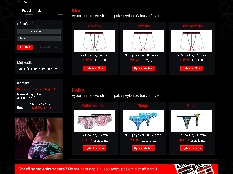 69Slam - Web Design - Products