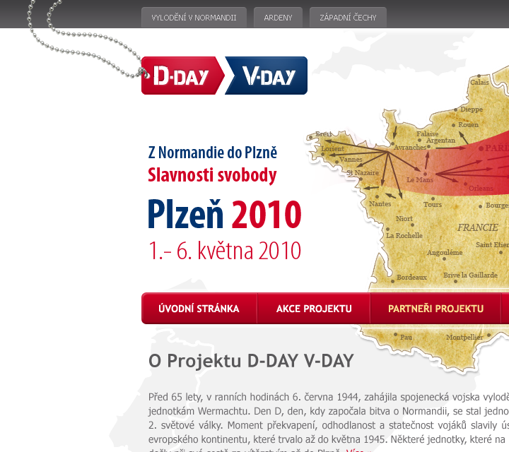 D-Day V-Day - Web Design - Header & Navigation