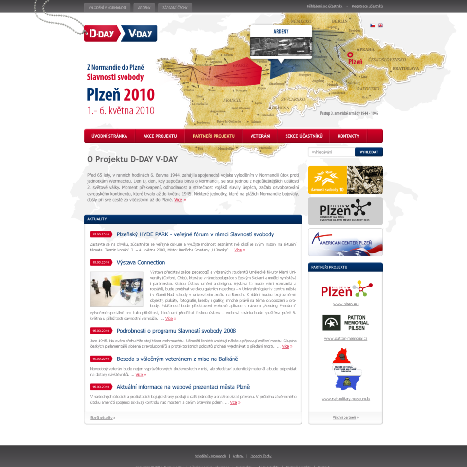 D-Day V-Day - Web Design - Homepage