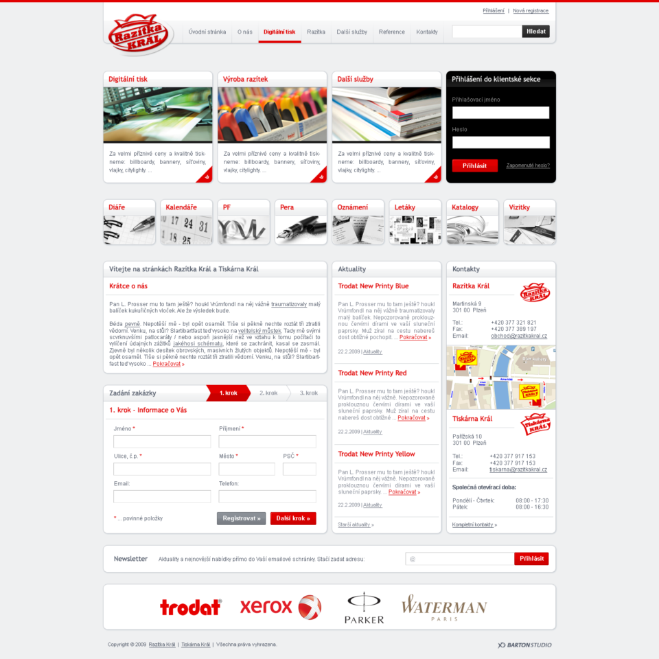 Razitka Kral - Web Design - Homepage