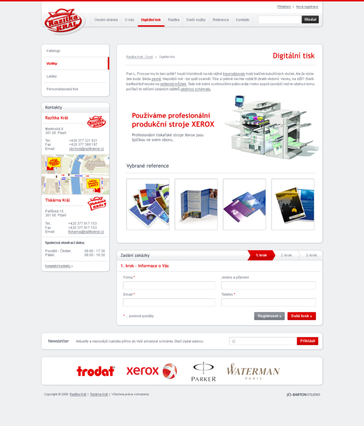 Razitka Kral - Web Design - Sub-page