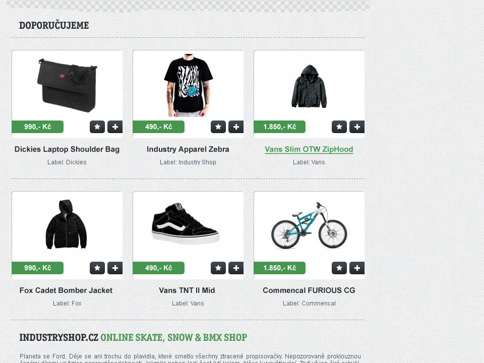 Industry Shop - Web Design - Best Seller Products
