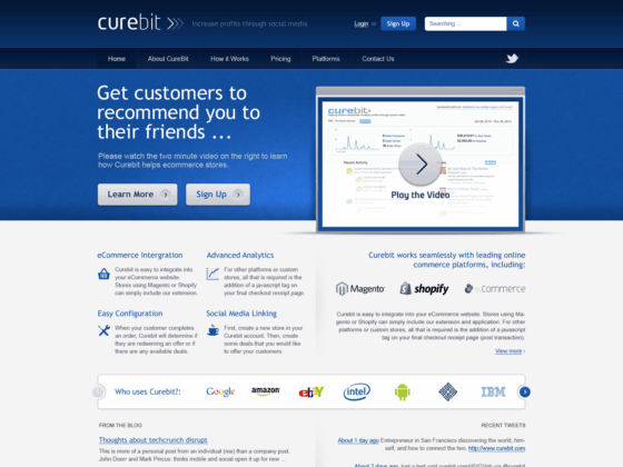 CureBit - Web Design - Homepage