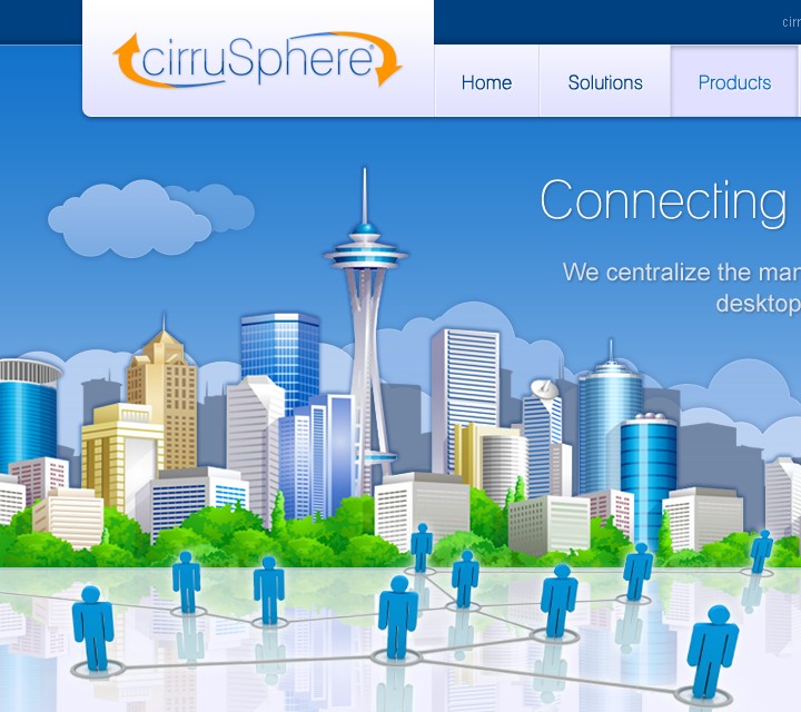Cirrusphere - Web Design - Header