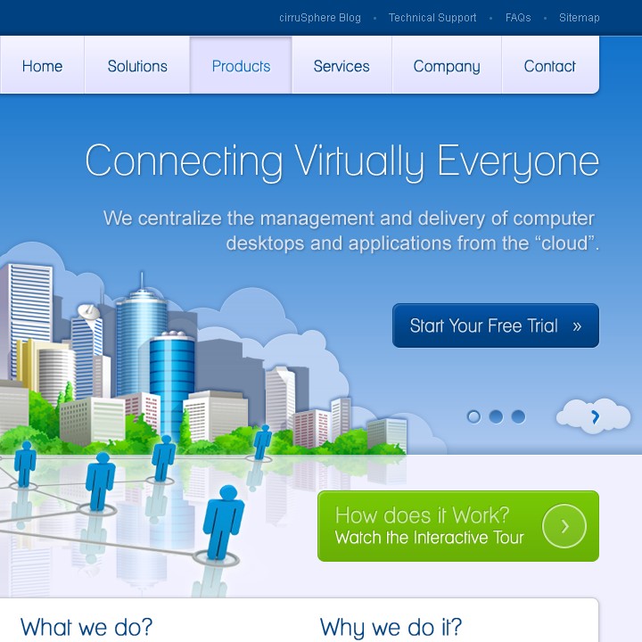 Cirrusphere - Web Design - Hero Headline