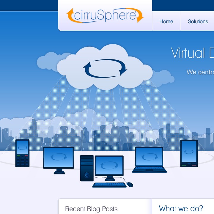 Cirrusphere - Web Design - Header