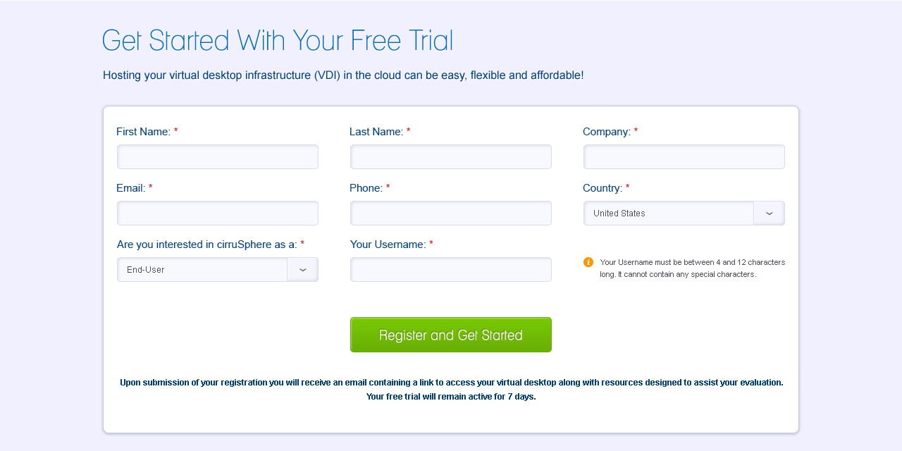 Cirrusphere - Web Design - Get Started