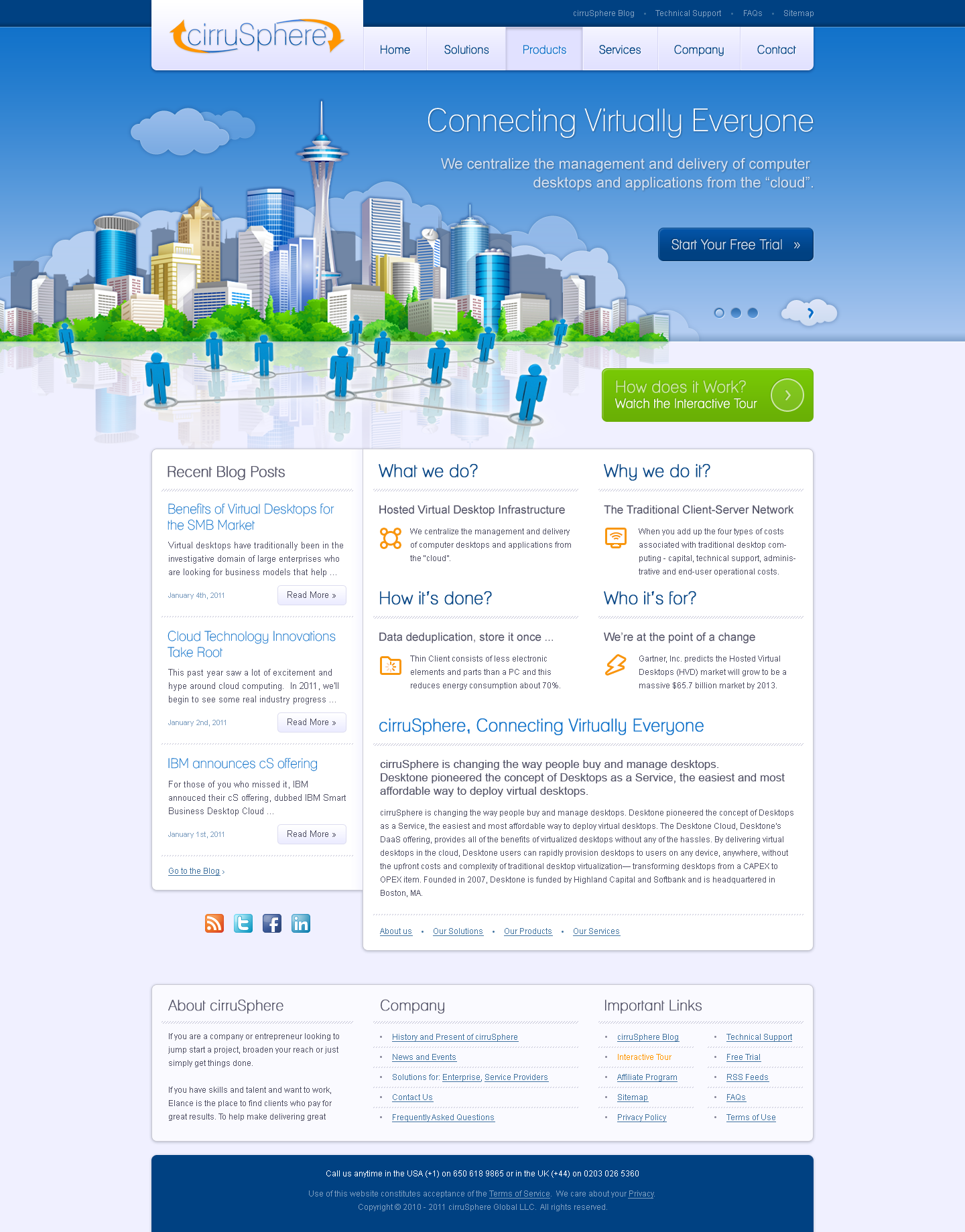 Cirrusphere - Web Design - Homepage