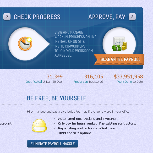 Freelance Marketplace - Web Design - Hero Section & Features