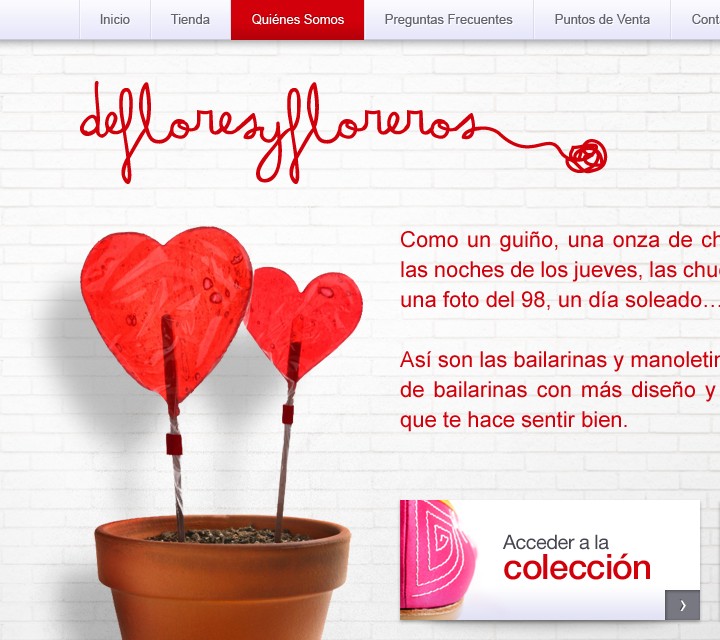 Defloresyfloreros - Web Design - Navigation & Hero Headline