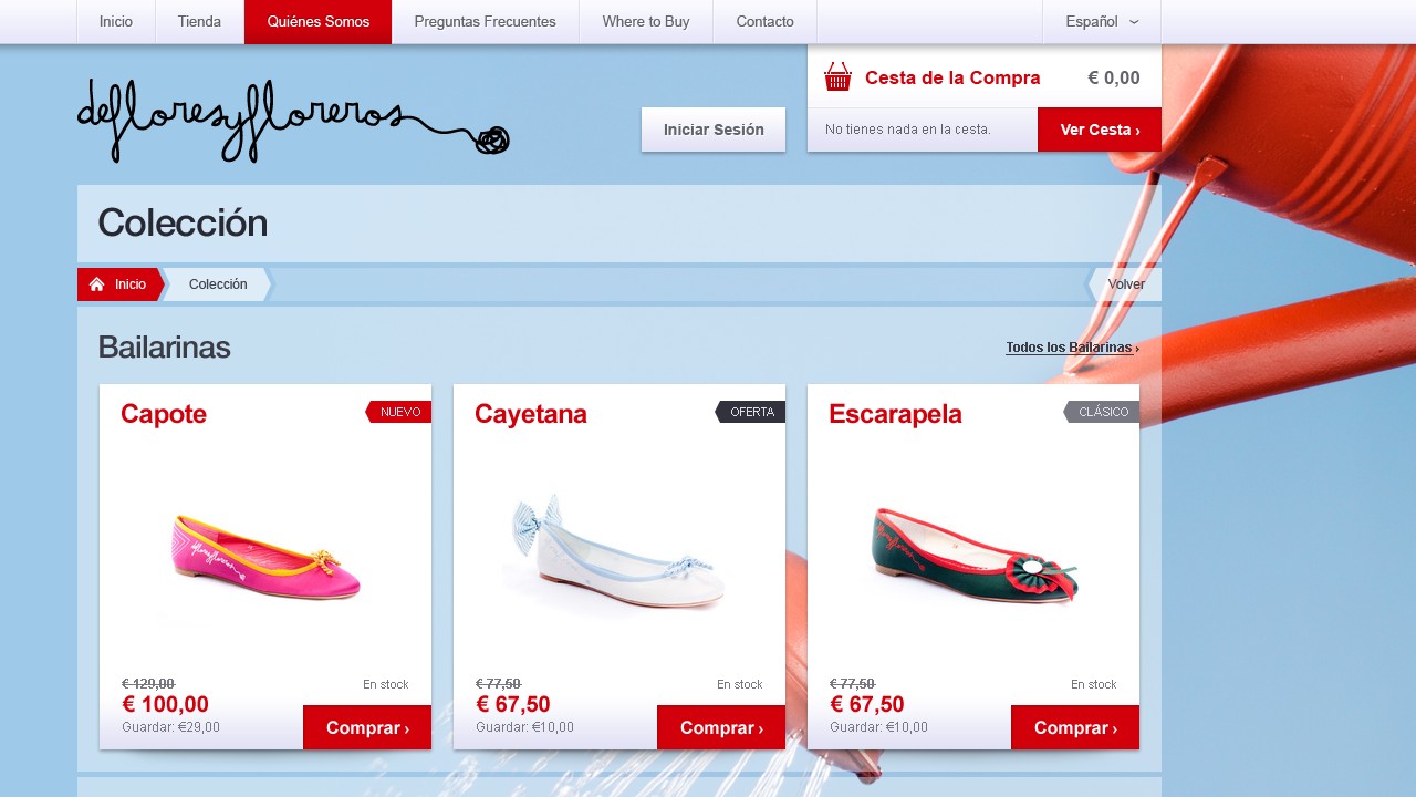 Defloresyfloreros - Web Design - Product Category