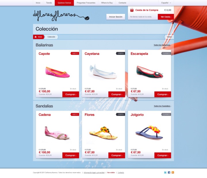 Defloresyfloreros - Web Design - Product Category