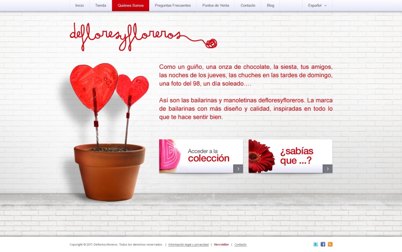 Defloresyfloreros - Web Design - Homepage