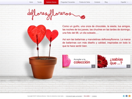 Defloresyfloreros - Web Design - Homepage