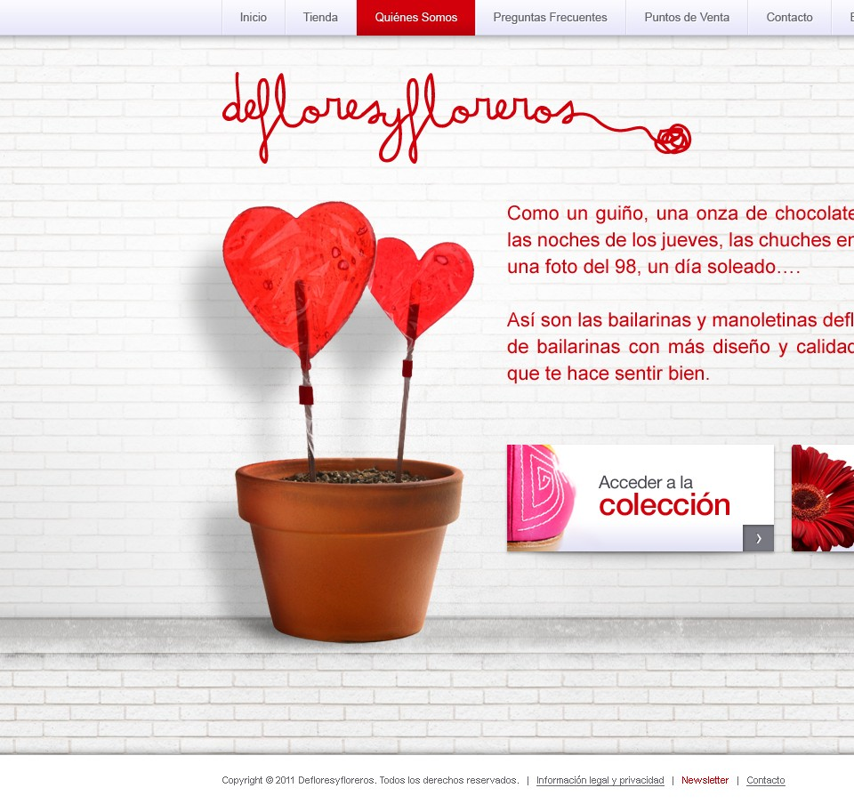 Defloresyfloreros - Web Design - Homepage