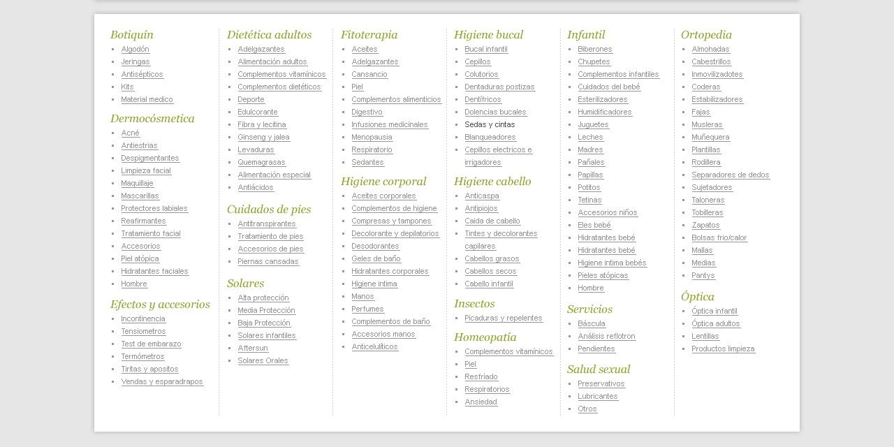 La Palomera - Web Design - Footer Links