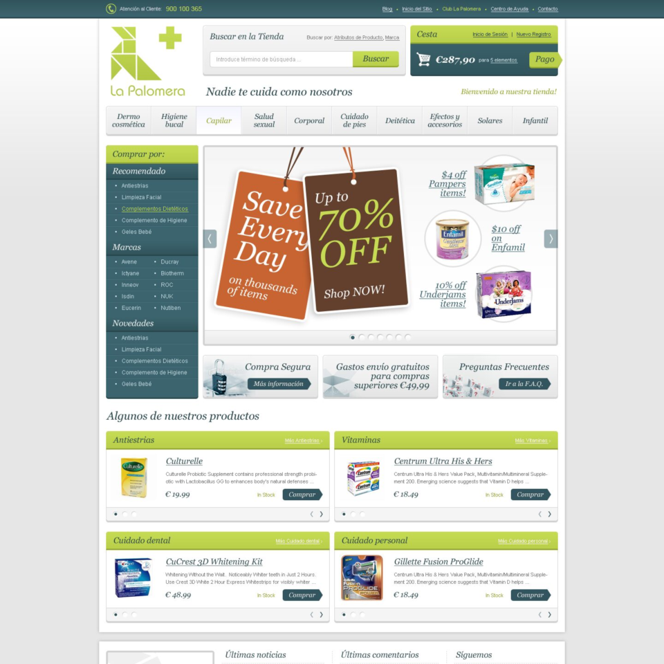 La Palomera - Web Design - Homepage