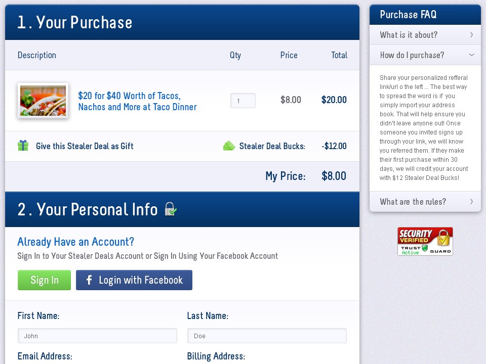 Stealer Deals - Web Design - Purchase