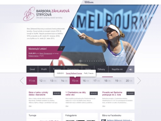 Bára Strýcová - Web Design - Homepage