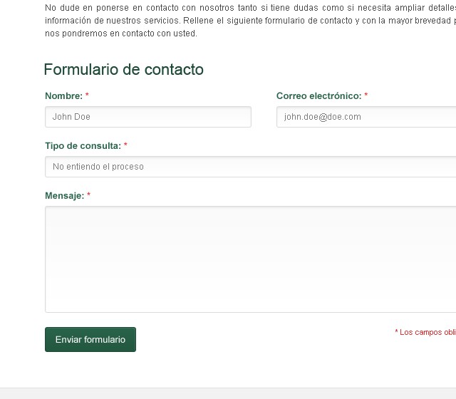 Recuperación de datos - Web Design - Contact Form