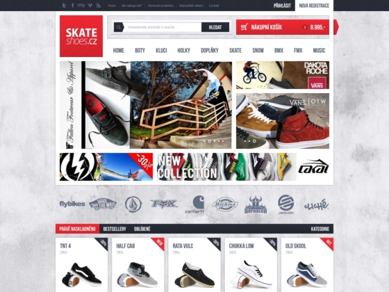 SkateShoes - Web Design - Homepage