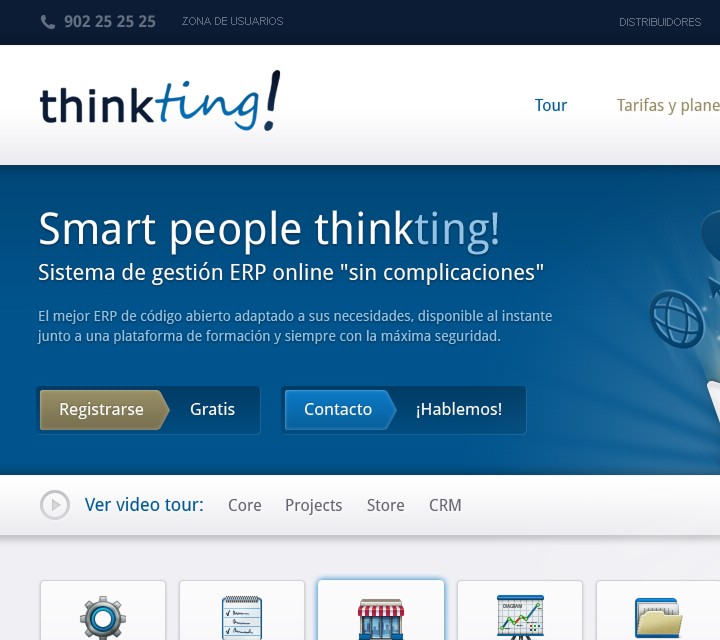 ThinkTing! - Web Design - Hero Headline