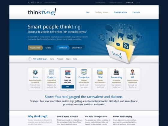 ThinkTing! - Web Design - Homepage
