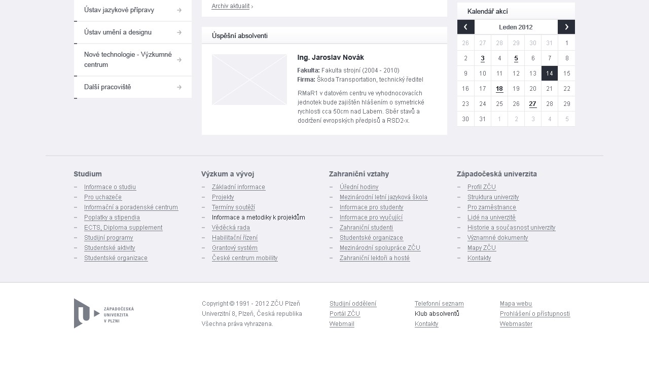 ZČU - Wireframe - Homepage - Footer