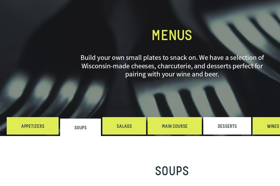 Lemon - Web Design - Menus
