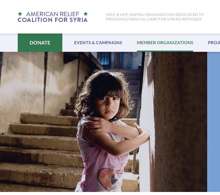 ARC Syria - Web Design - Header