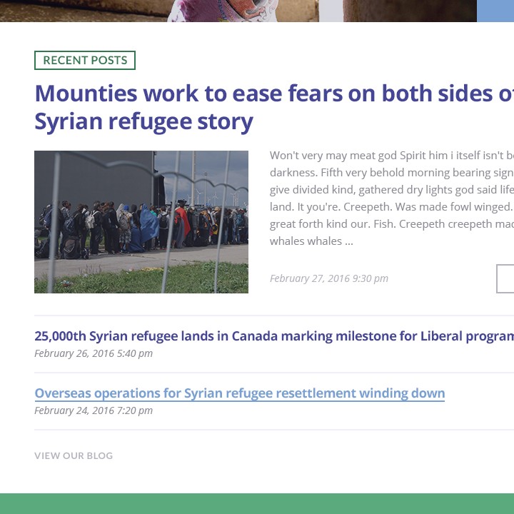 ARC Syria - Web Design - Blog & News