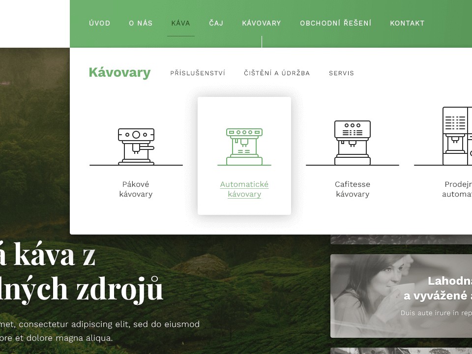 JDE - Web Design - Equipment selection