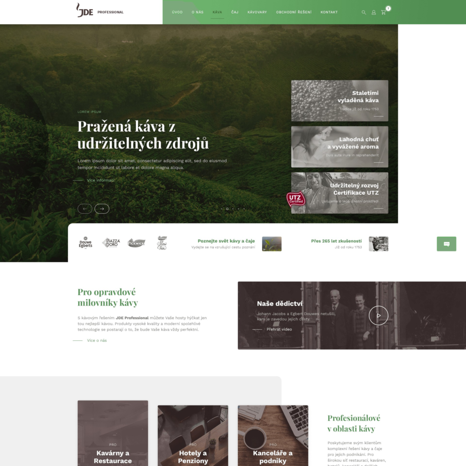 JDE - Web Design - Homepage