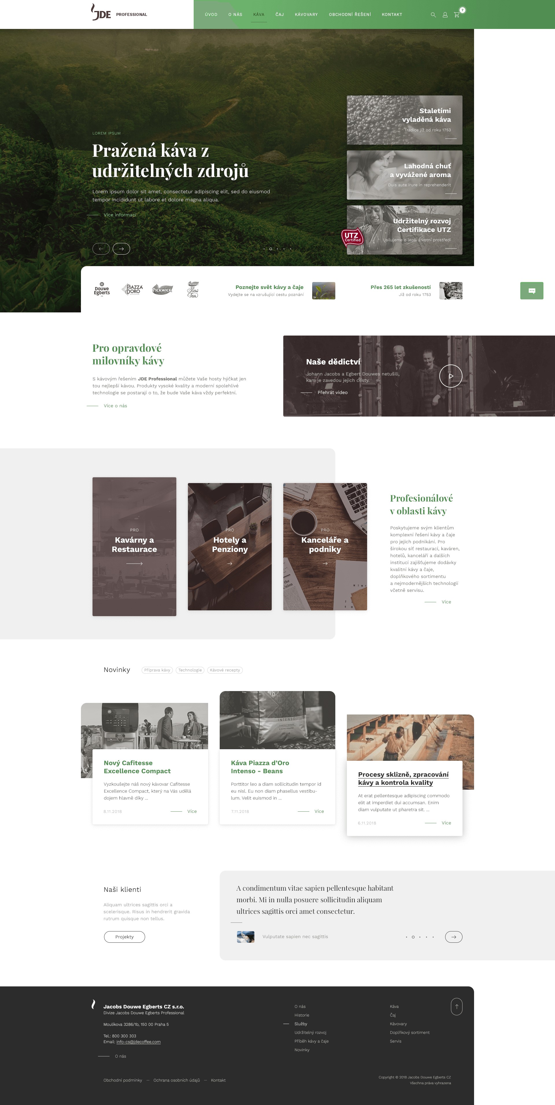 JDE - Web Design - Homepage