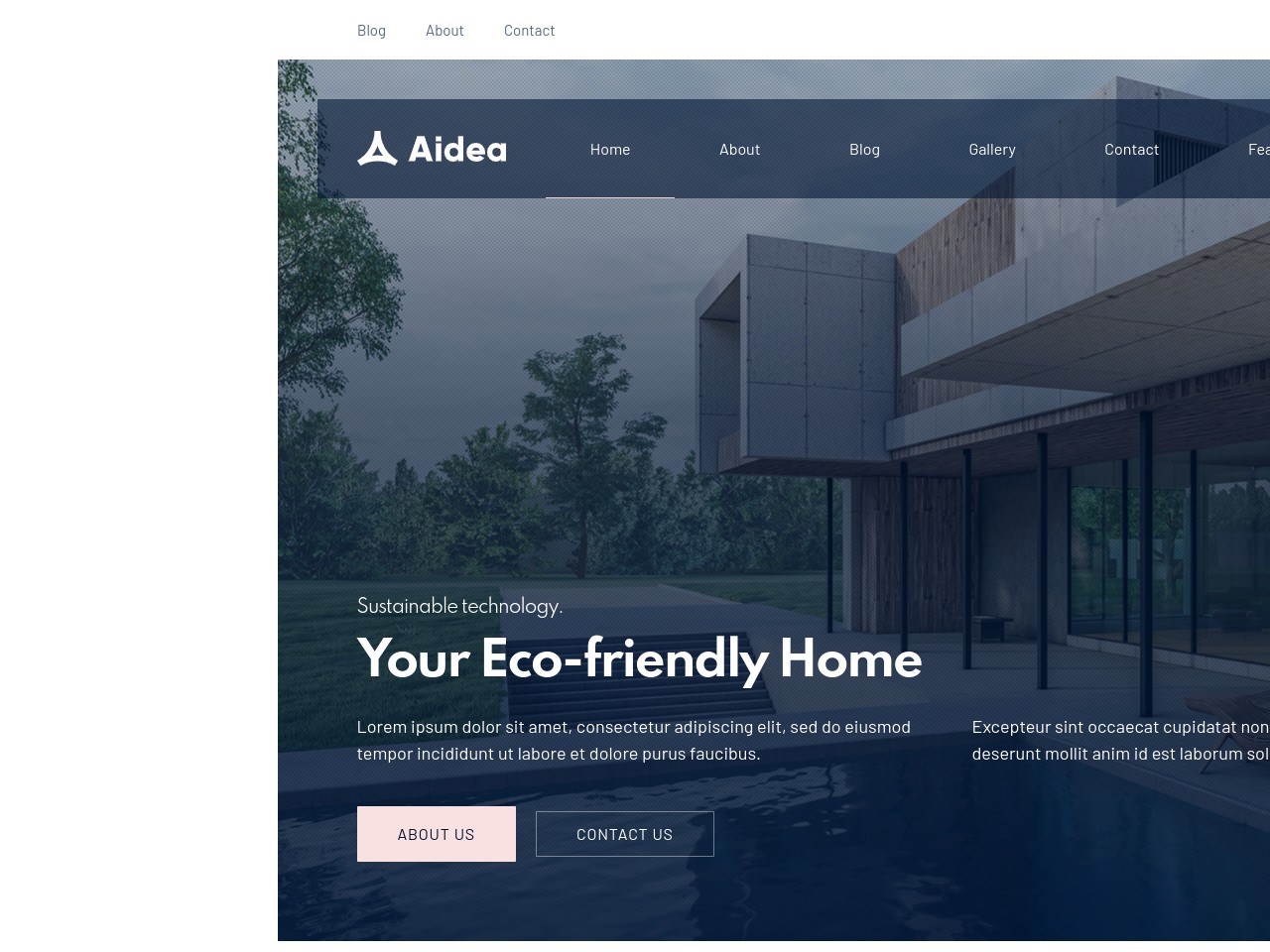 Aidea by FORQY - House WordPress Theme - Hero