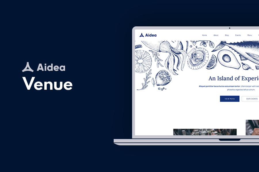 Aidea by FORQY - Preview of the Venue WordPress Theme