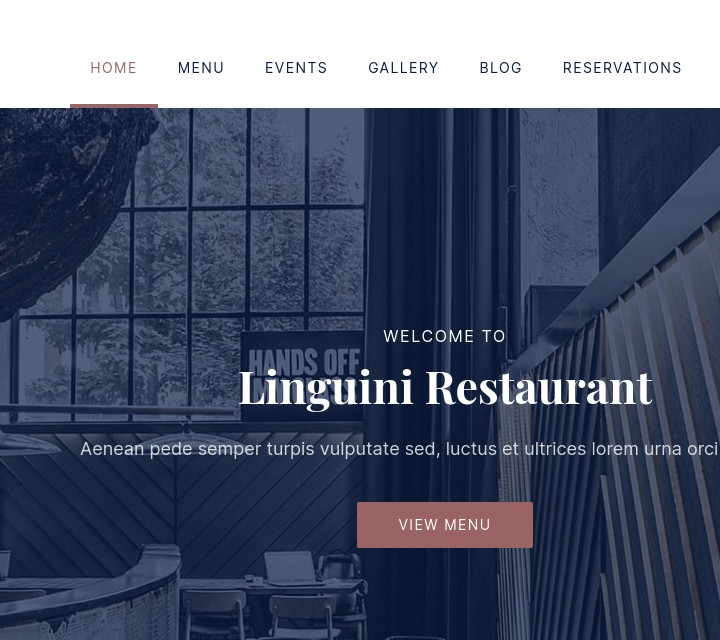 Linguini by FORQY - Restaurant WordPresss Theme - Headline