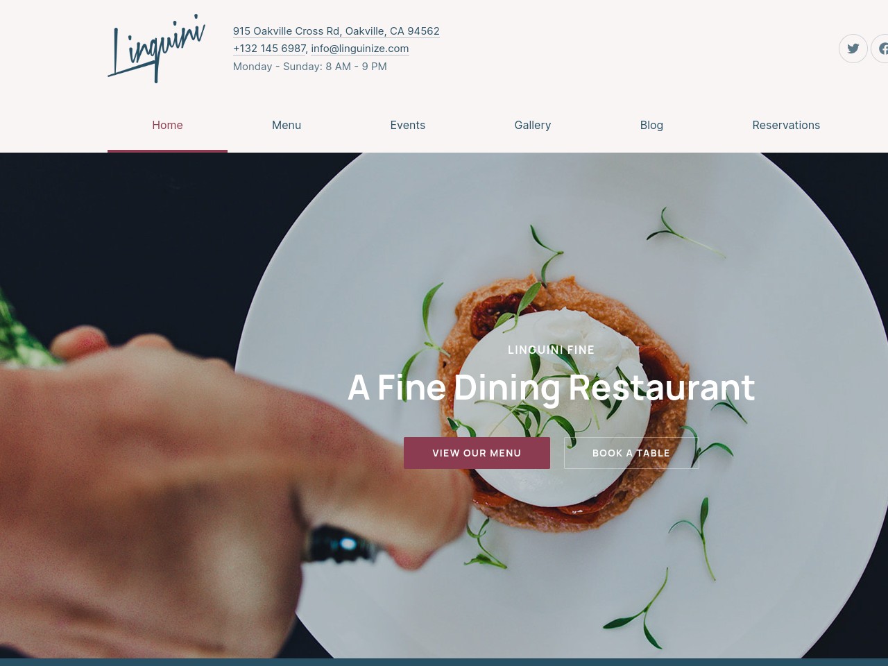 Linguini by FORQY - Fine Dining WordPresss Theme - Headline