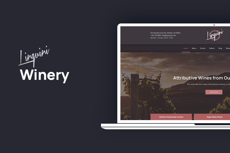 Linguini by FORQY - Winery WordPresss Theme