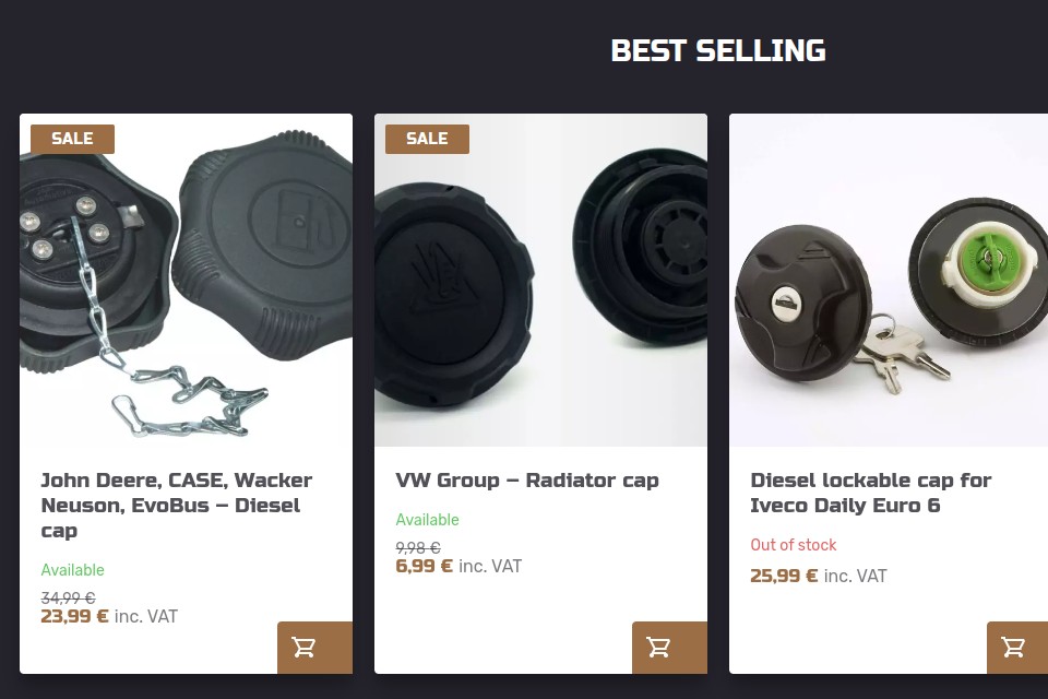 BB Caps - Web Development - Best Selling Products