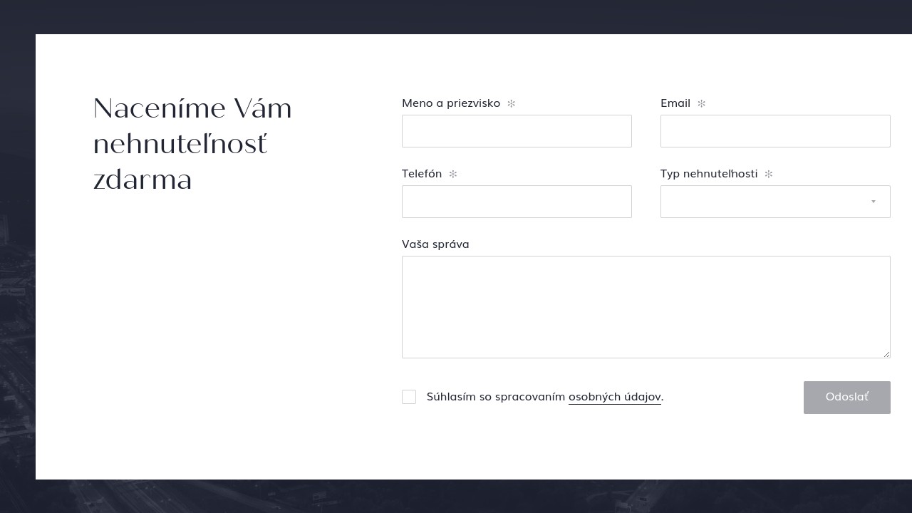 Resido - Web Development - Inquiry form