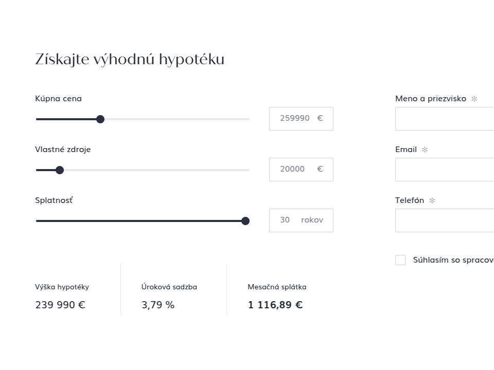 Resido - Web Development - Mortgage Calculator