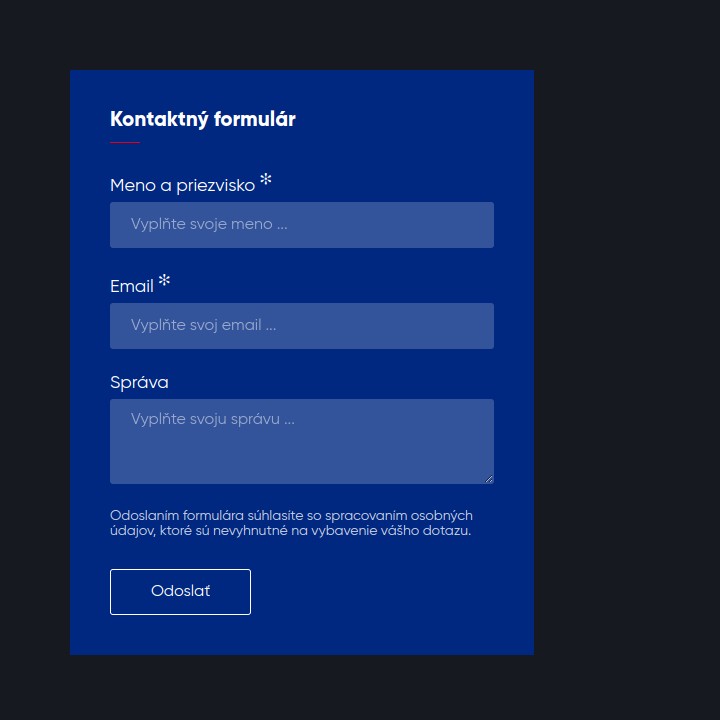 Eltemax - Web Development - Contact form