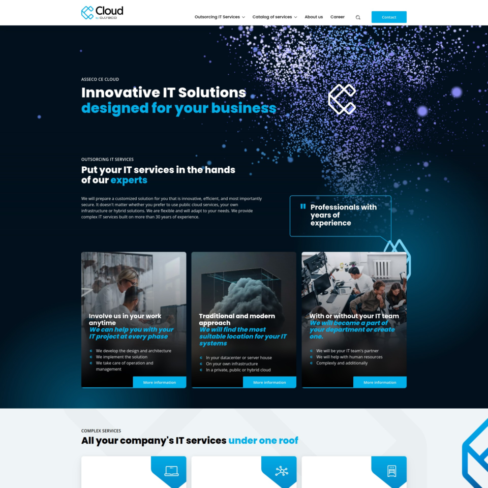 Asseco CE Cloud - Web Development - Homepage