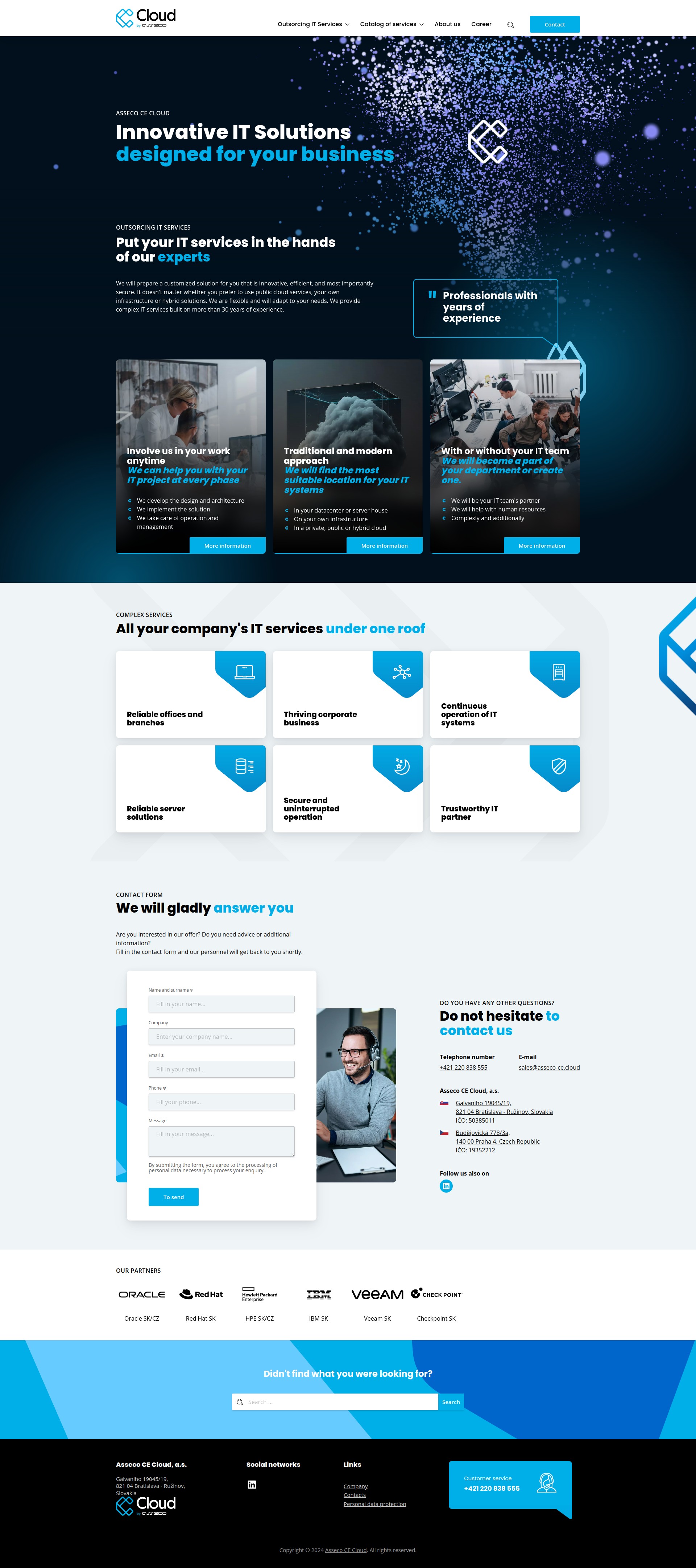 Asseco CE Cloud - Web Development - Homepage