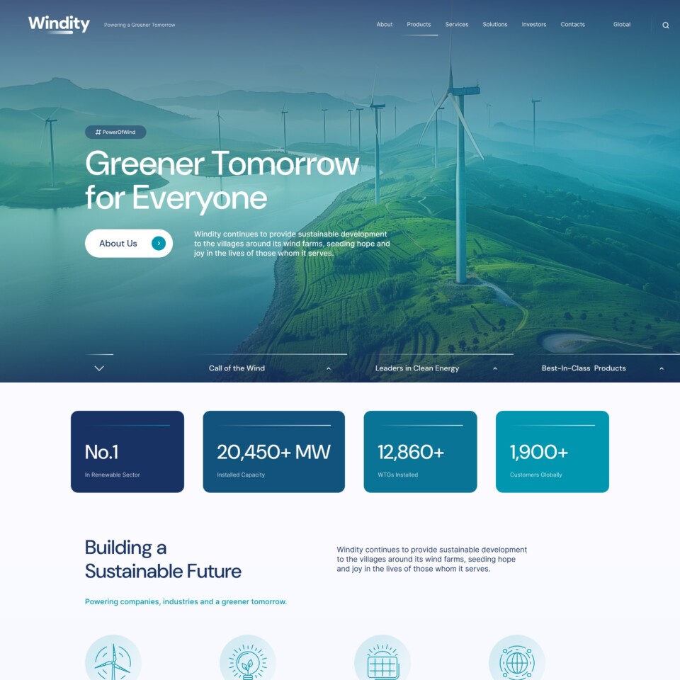 Windity - Web Design - Homepage