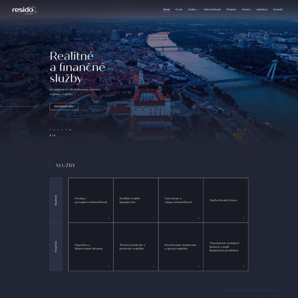 Resido - Web Development - Homepage