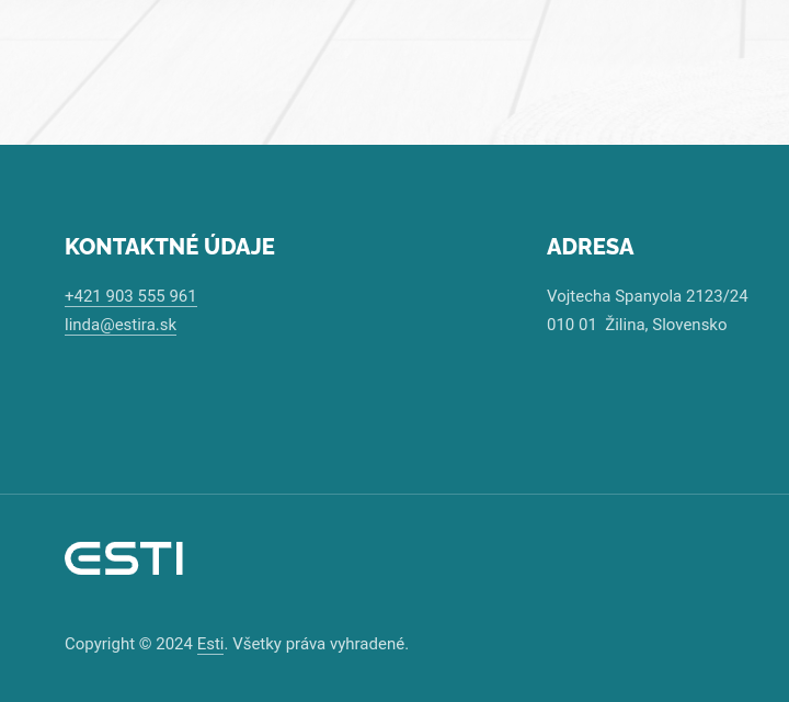 Esti - Web Development - Footer